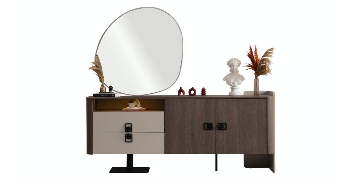 Prada Yemek Odası Takımı Koyu Ceviz